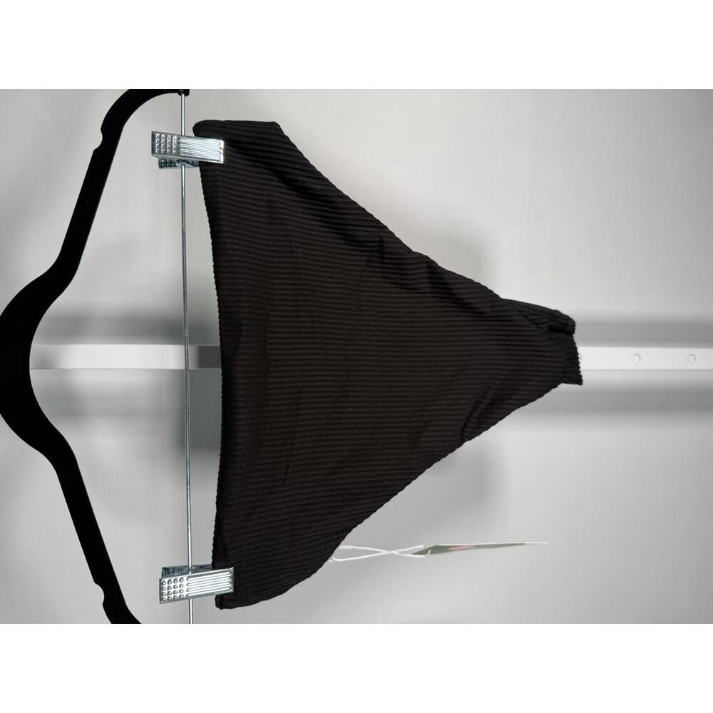 NWT Halara Bikini Bottom Ribbed Black Large